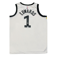 Anthony Edwards Autographed Minnesota Timberwolves Nike Association White Jersey Fanatics
