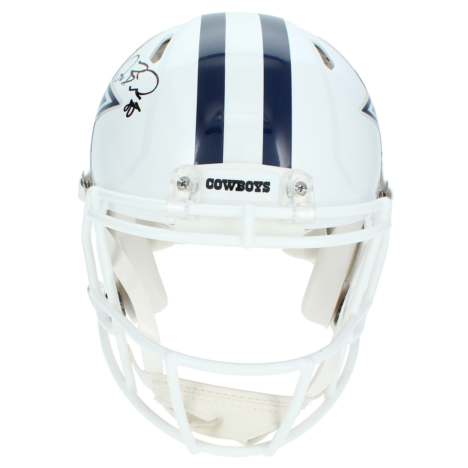 Dez Bryant Autographed Dallas Cowboys Alt. White Authentic Speed Helmet Beckett