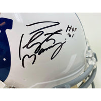 PEYTON MANNING Autographed "HOF 21" Colts Authentic Speed Helmet FANATICS