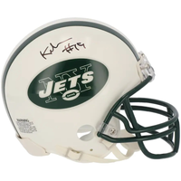 KEYSHAWN JOHNSON Autographed New York Jets Mini Helmet FANATICS