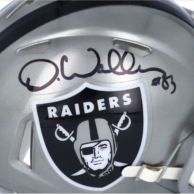 DARREN WALLER Autographed Raiders Flash Mini Speed Helmet FANATICS