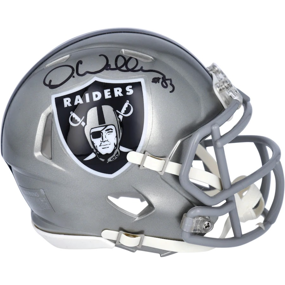 DARREN WALLER Autographed Raiders Flash Mini Speed Helmet FANATICS