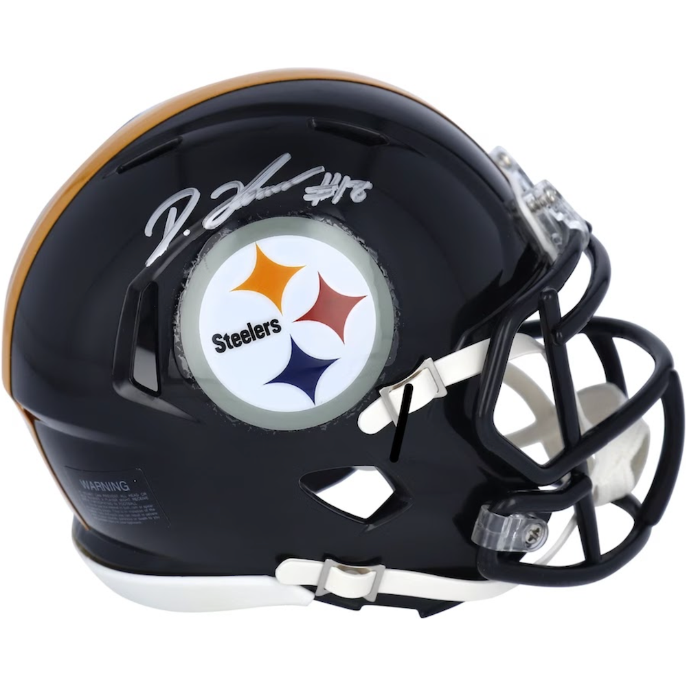 DIONTAE JOHNSON Autographed Pittsburgh Steelers Mini Speed Helmet FANATICS