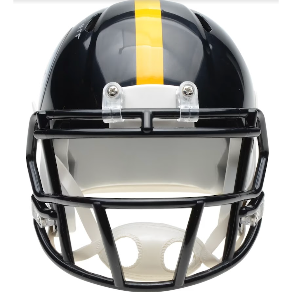 DEVIN BUSH Autographed Pittsburgh Steelers Mini Speed Helmet FANATICS