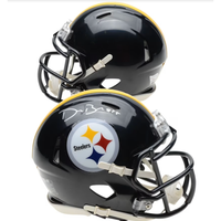 DEVIN BUSH Autographed Pittsburgh Steelers Mini Speed Helmet FANATICS
