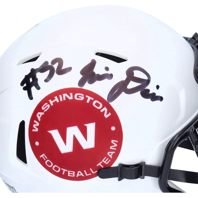 JAMIN DAVIS Autographed Washington Team Lunar Eclipse Mini Helmet FANATICS