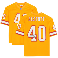 Mike Alstott Autographed Tampa Bay Buccaneers M&N Throwback Jersey Fanatics