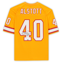 Mike Alstott Autographed Tampa Bay Buccaneers M&N Throwback Jersey Fanatics