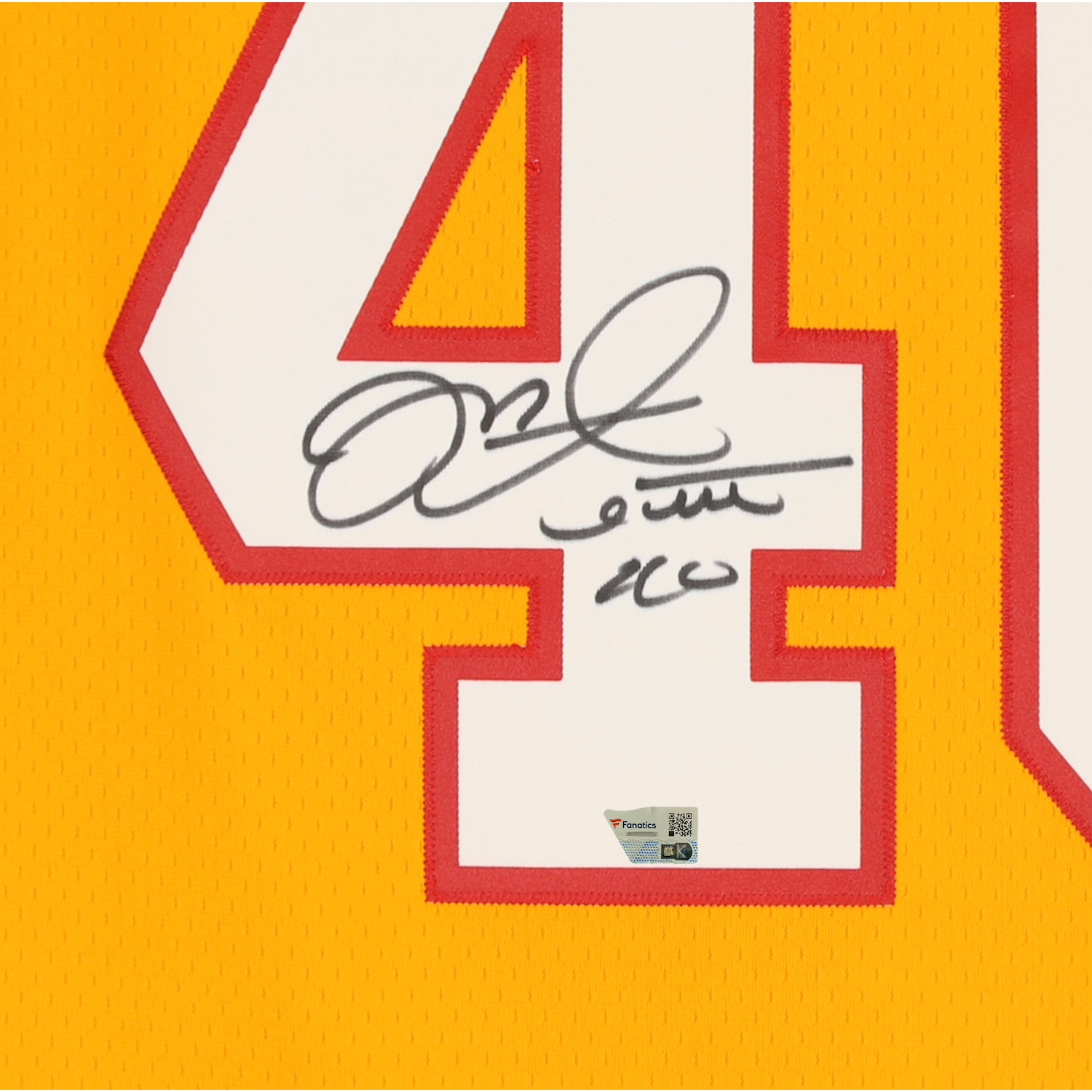 Mike Alstott Autographed Tampa Bay Buccaneers M&N Throwback Jersey Fanatics