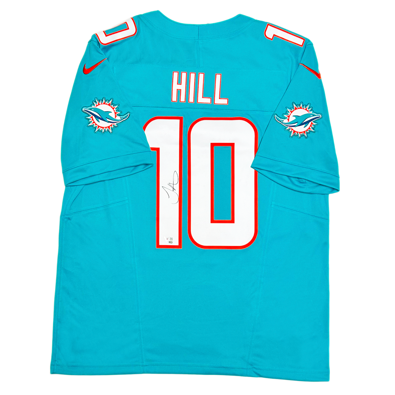 Tyreek Hill Autographed Miami Dolphins Nike Teal Game Jersey Fanatics