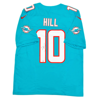 Tyreek Hill Autographed Miami Dolphins Nike Teal Game Jersey Fanatics