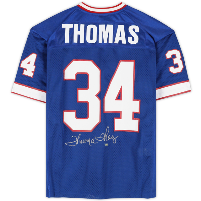 Thurman Thomas Autographed Buffalo Bills M&N Authentic Jersey Fanatics