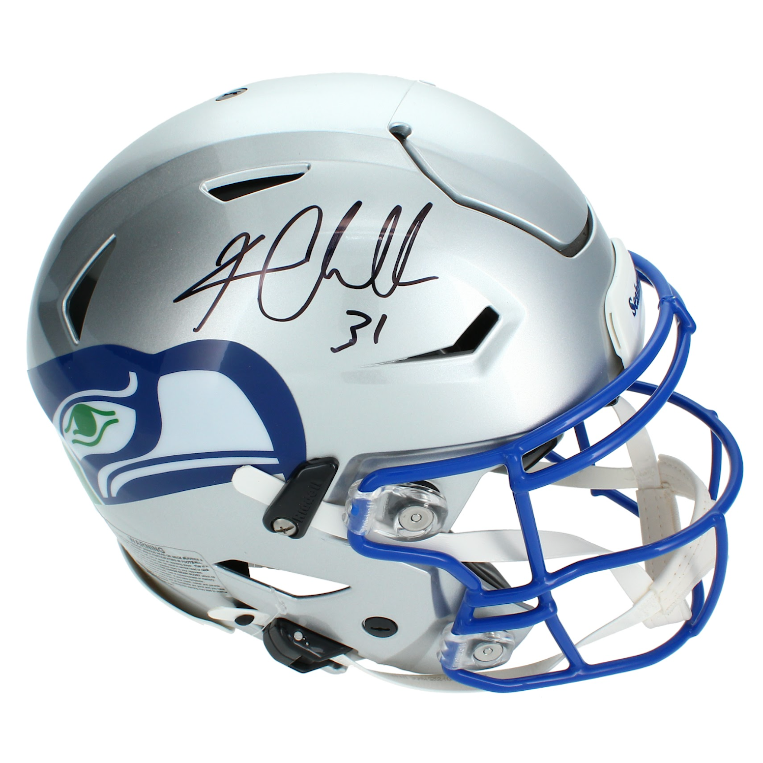 Kam Chancellor Autographed Seahawks 1983-01 Speedflex Authentic Helmet Beckett
