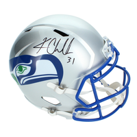 Kam Chancellor Autographed Seahawks Throwback Speed Full Size Helmet Beckett