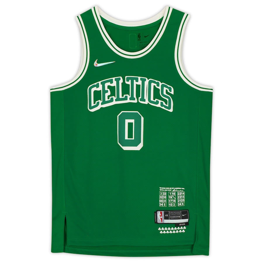 JAYSON TATUM Autographed Boston Celtics Mixtape Swingman Nike Jersey FANATICS