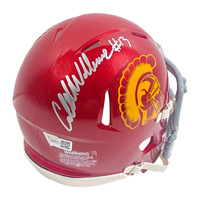CALEB WILLIAMS Autographed USC Trojans Mini Speed Helmet FANATICS