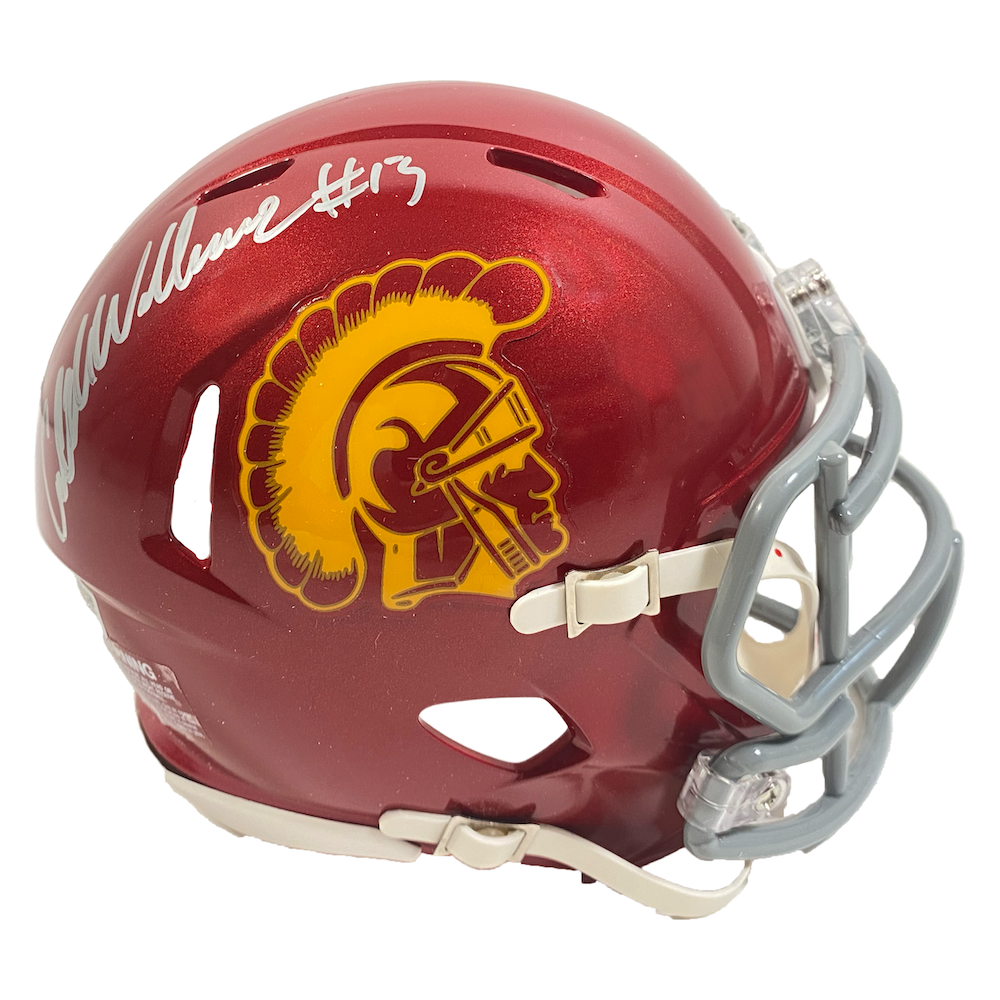 CALEB WILLIAMS Autographed USC Trojans Mini Speed Helmet FANATICS