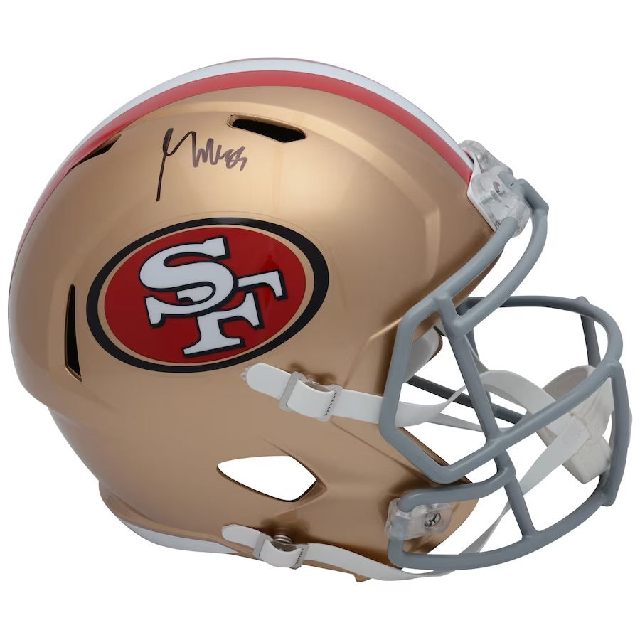 George Kittle Autographed San Francisco 49ers Full Size Speed Helmet Fanatics