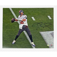 TOM BRADY Tampa Bay Buccaneers Autographed 16" x 20" Super Bowl LV Champions Super Bowl LV Action Photograph FANATICS