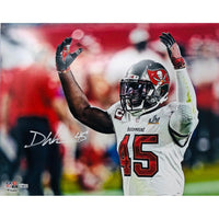 DEVIN WHITE Autographed Tampa Bay Buccaneers Super Bowl LV 16" x 20" Photo FANATICS