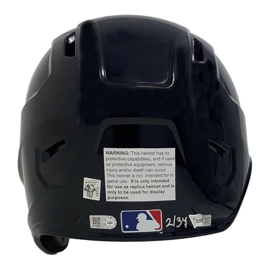 DAVID ORTIZ Autographed "HOF 22, 3x WS Champs" Batting Helmet FANATICS LE 34