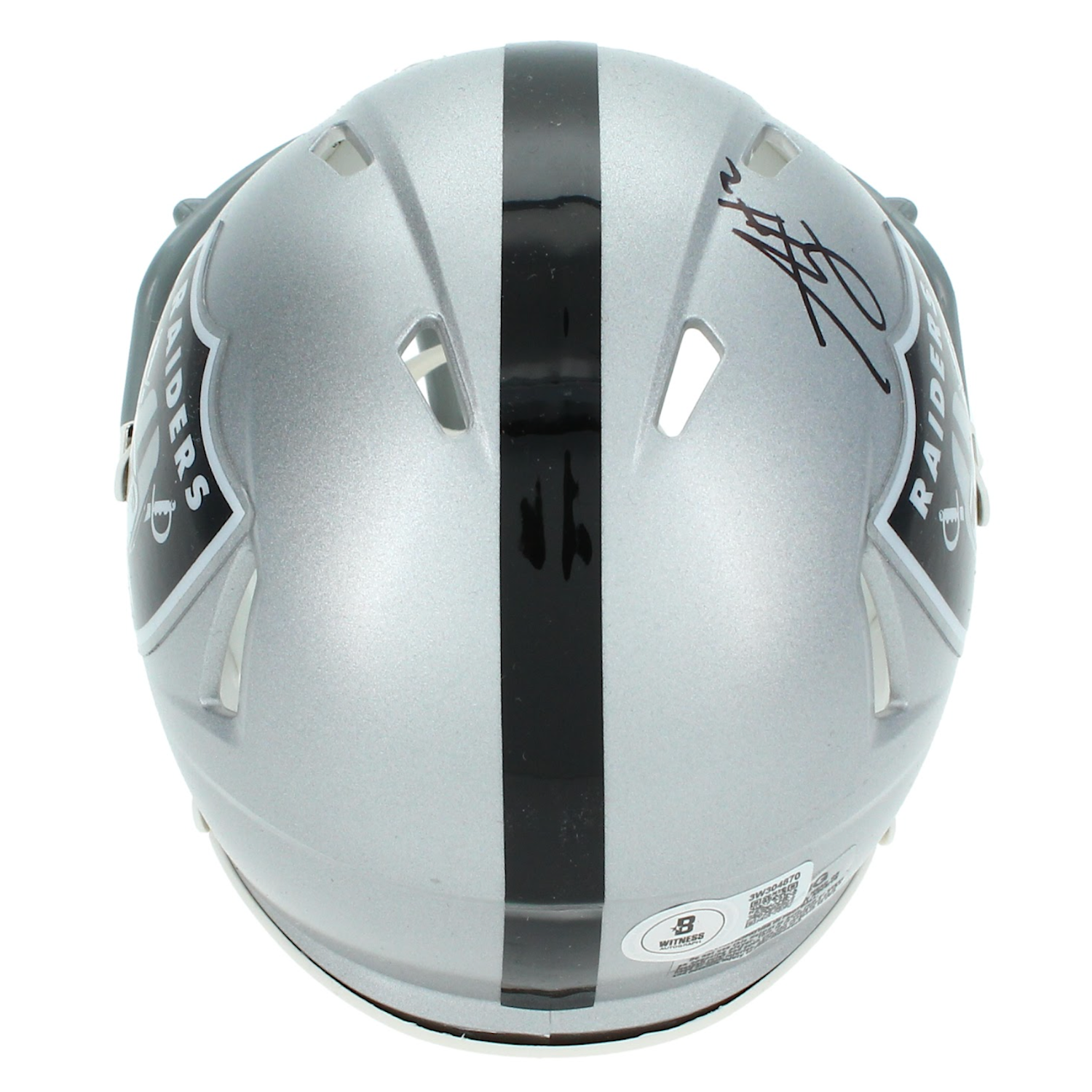 Ashton Jeanty Autographed Las Vegas Raiders Mini Speed Helmet Beckett