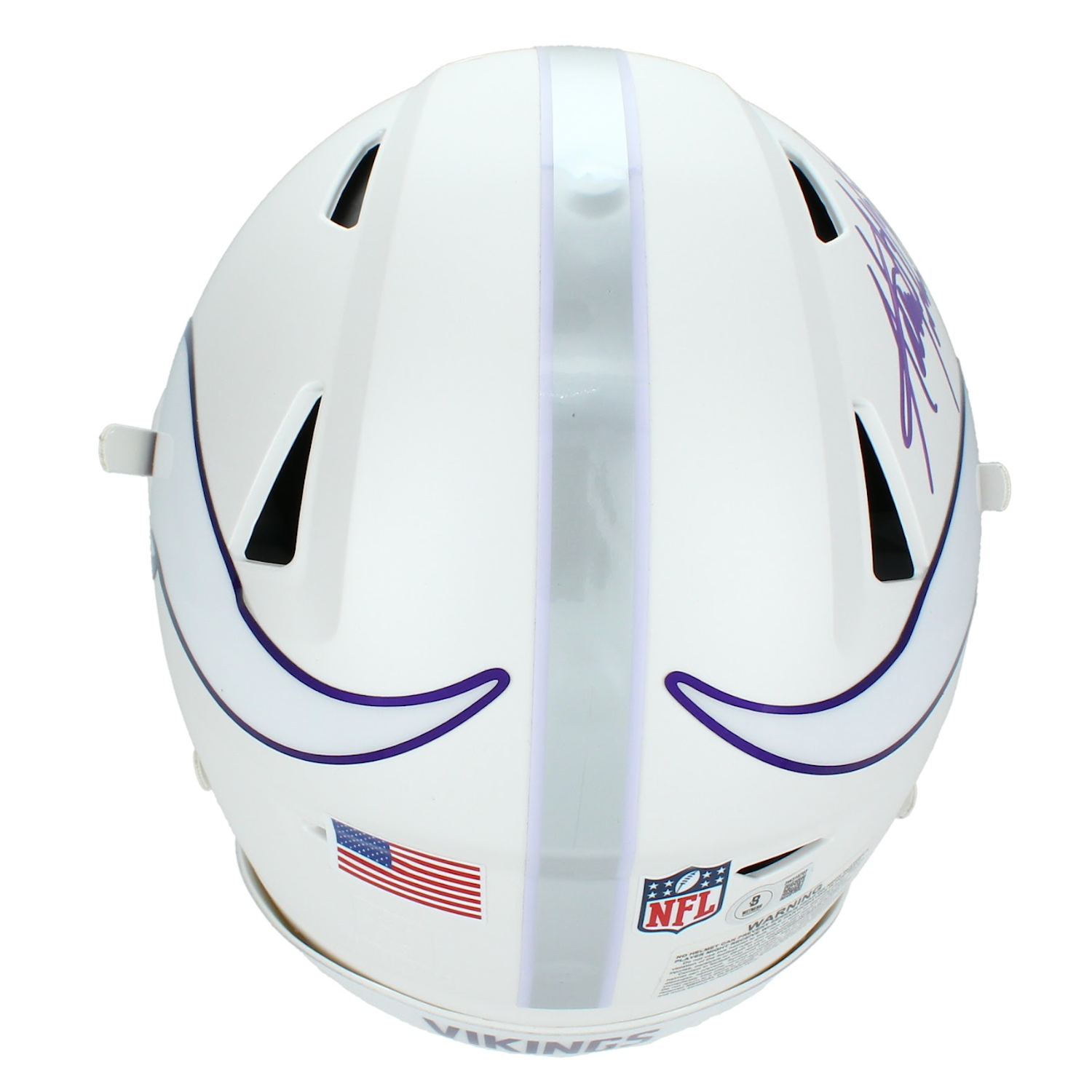 Adrian Peterson Autographed Inscribed Minnesota Vikings Speedflex Authentic Helmet Beckett