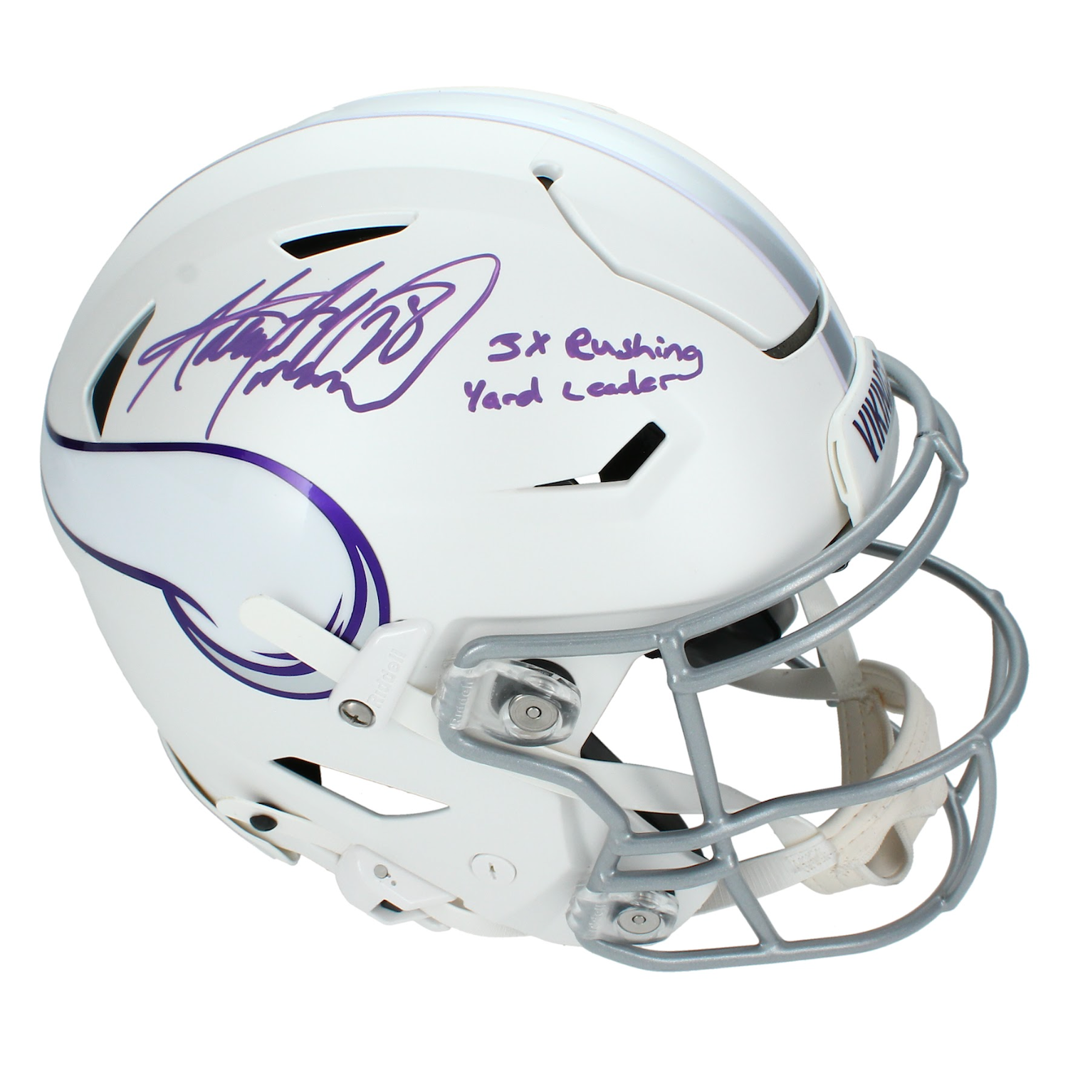 Adrian Peterson Autographed Inscribed Minnesota Vikings Speedflex Authentic Helmet Beckett