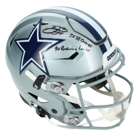 Emmitt Smith Autographed Dual Inscribed Dallas Cowboys SpeedFlex Helmet Beckett