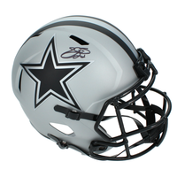 Emmitt Smith Autographed Dallas Cowboys Full Size 'RAVE' Helmet Beckett