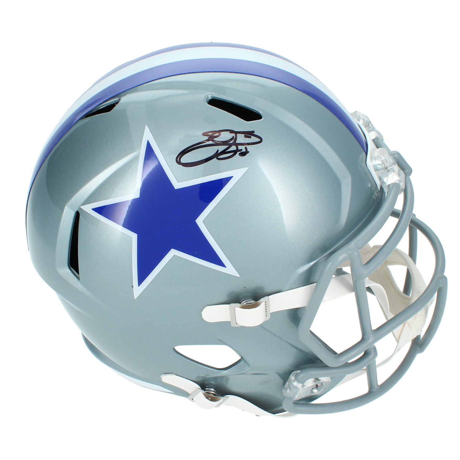 Emmitt Smith Autographed Dallas Cowboys Full Size 1964-66 Throwback Helmet Beckett