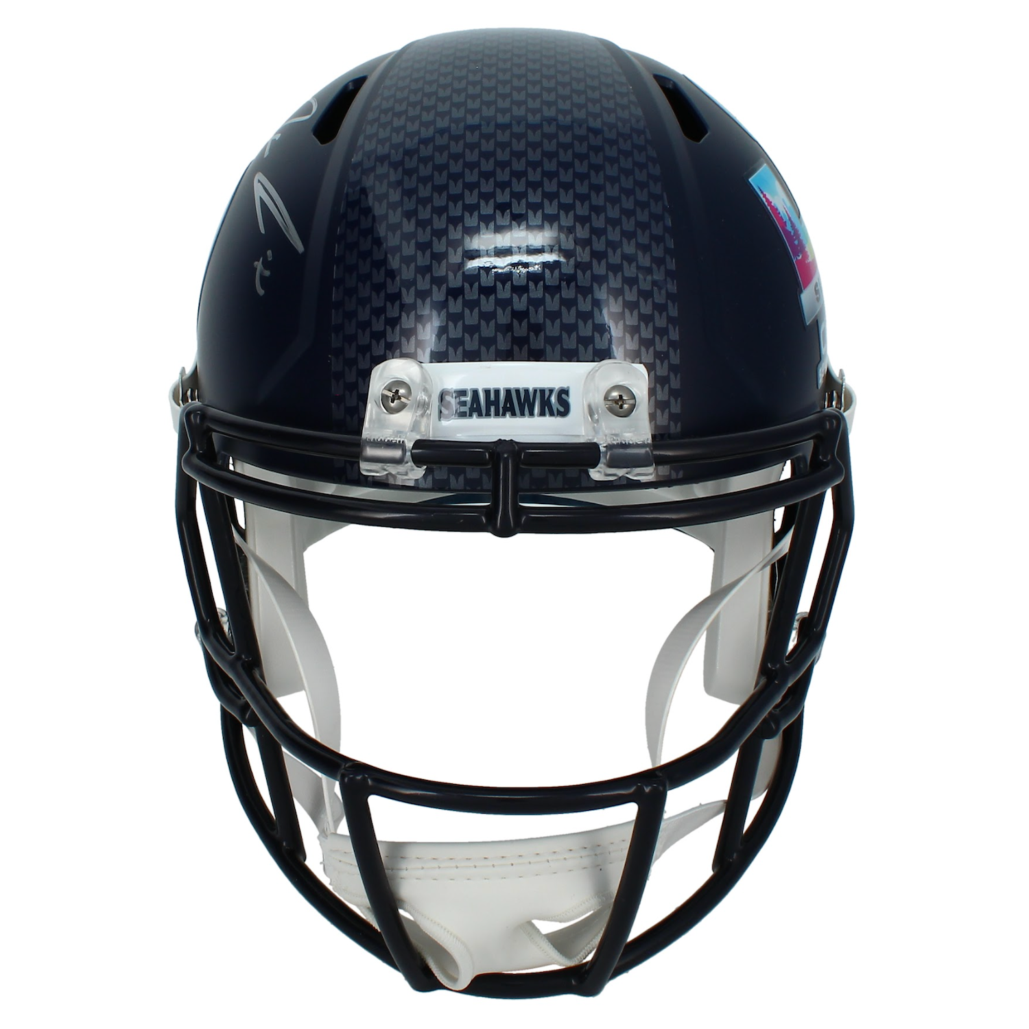 Jaxon Smith-Njigba Autographed Seattle Seahakws Super Bowl LX Champions Logo Speed Full Size Replica Helmet Fanatics