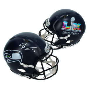 Jaxon Smith-Njigba Autographed Seattle Seahakws Super Bowl LX Champions Logo Speed Authentic Helmet Fanatics