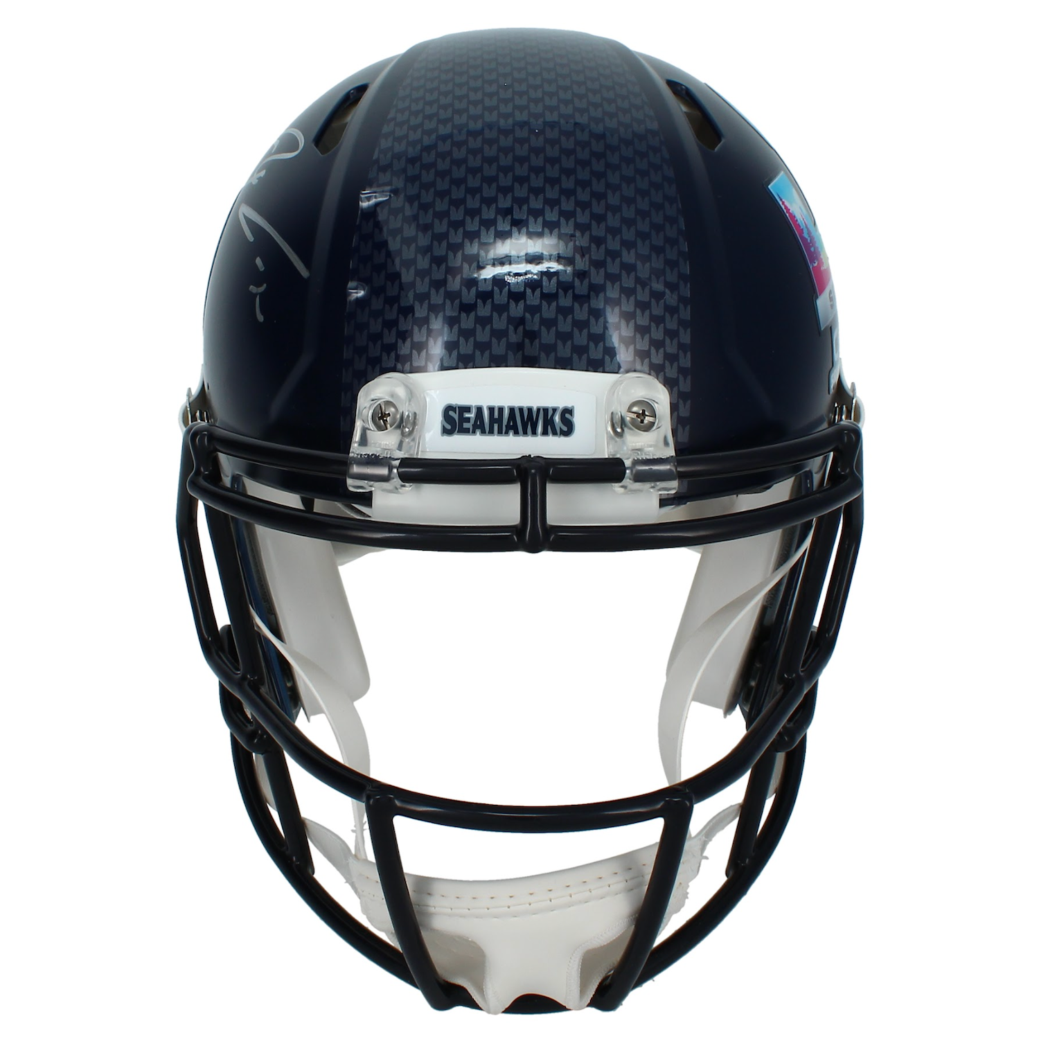 Jaxon Smith-Njigba Autographed Seattle Seahakws Super Bowl LX Champions Logo Speed Authentic Helmet Fanatics