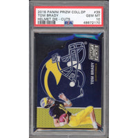 TOM BRADY 2016 PANINI PRIZM COLL.DP #39 DIE CUT Card PSA GEM MINT 10