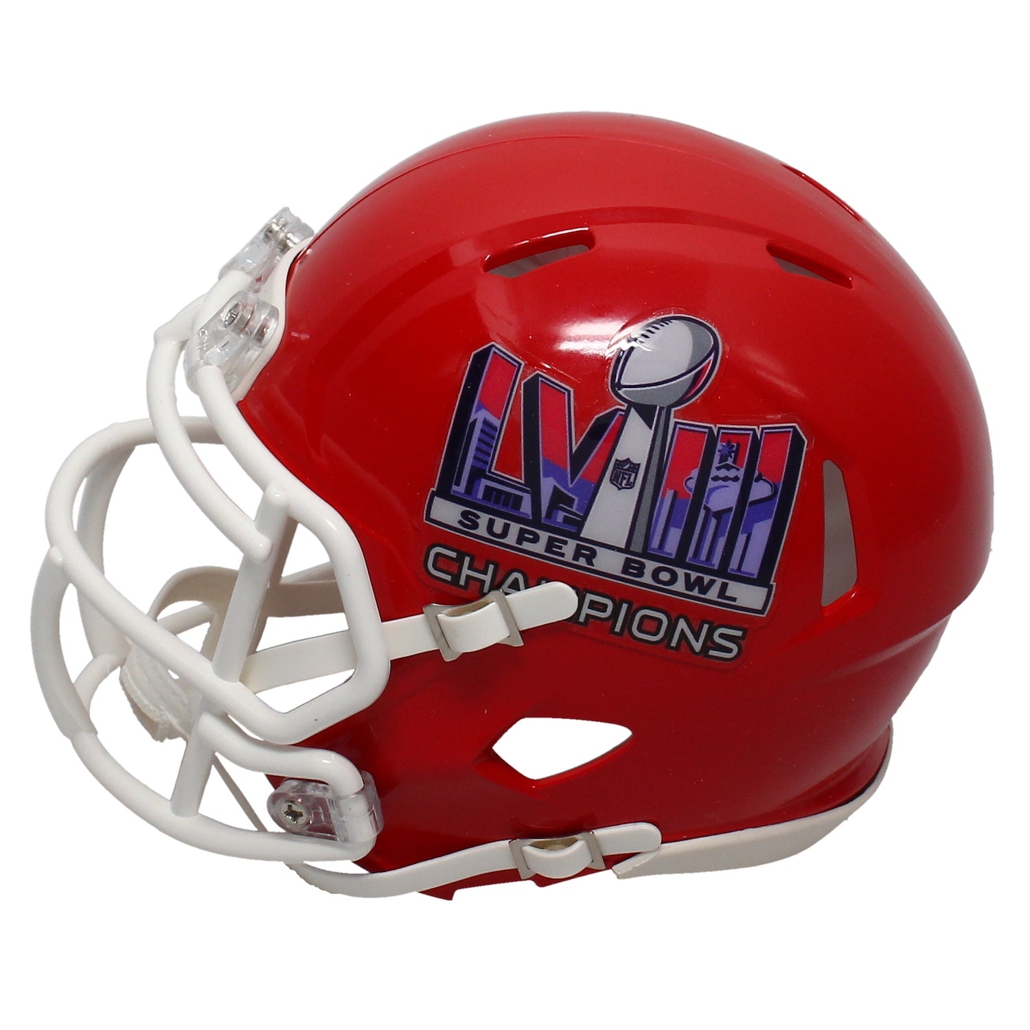 Patrick Mahomes Autographed Kansas City Chiefs Super Bowl Logo Mini Speed Helmet Fanatics