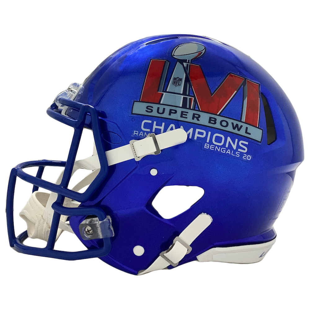 ODELL BECKHAM Jr. Autographed "SB LVI Champs" Rams Authentic Helmet FANATICS