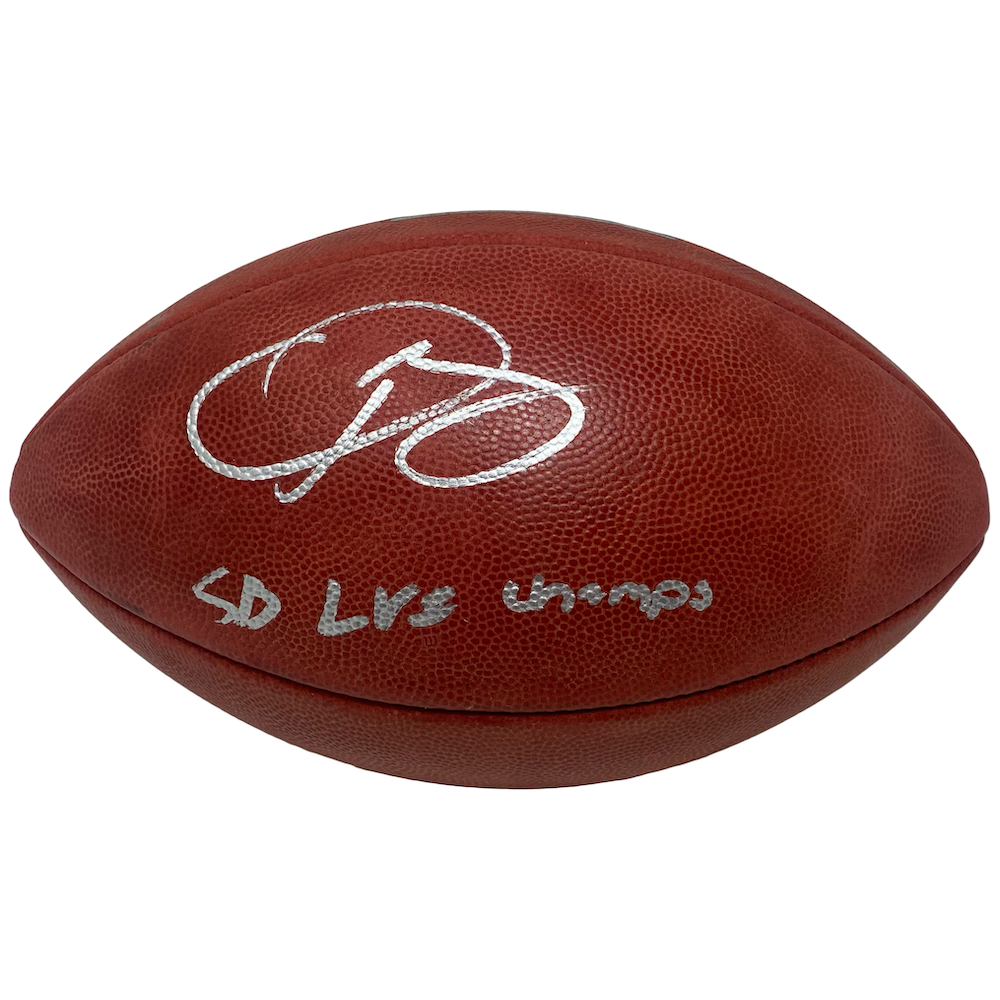 ODELL BECKHAM Jr Autographed "SB LVI Champs" Rams Official Football FANATICS