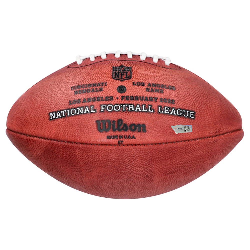 COOPER KUPP Autographed "SB LVI MVP" Rams Super Bowl Football FANATICS