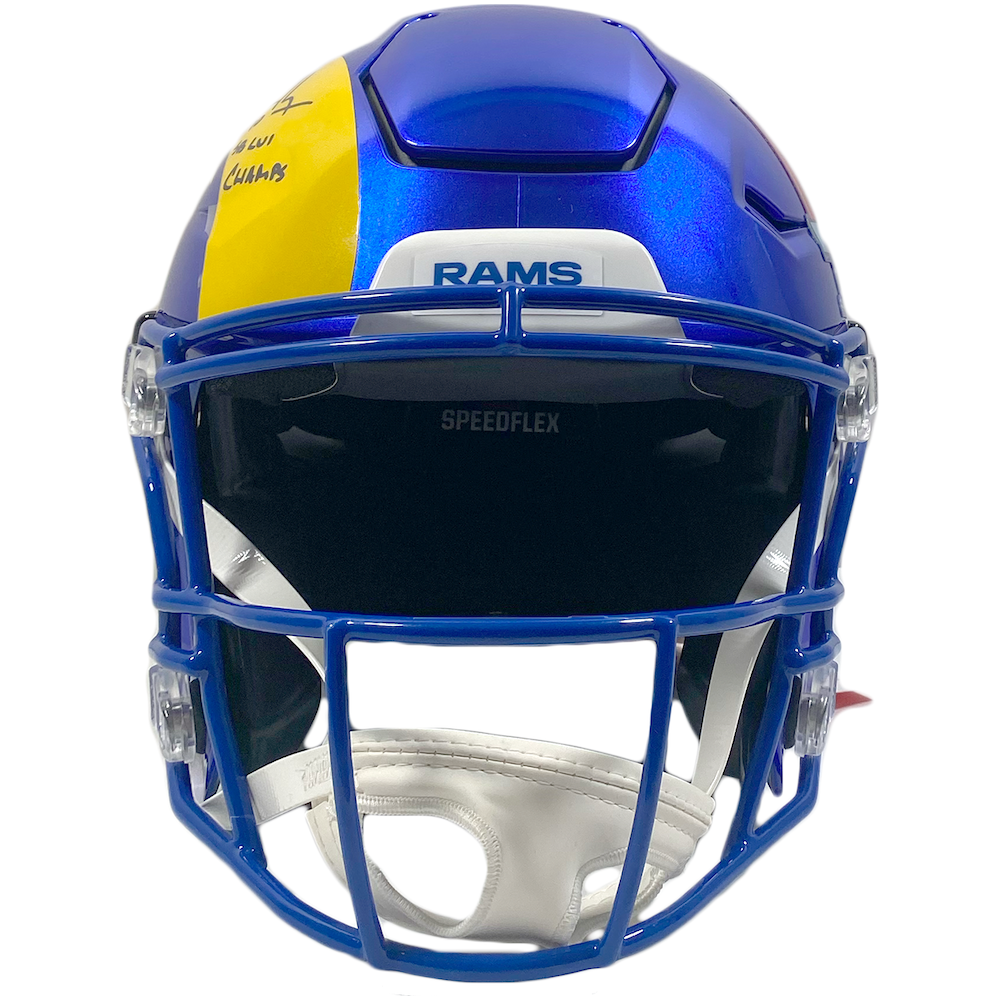 Cooper Kupp Autographed "SB LVI Champs" Rams Speed Flex Helmet Fanatics