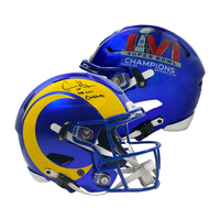 Cooper Kupp Autographed "SB LVI Champs" Rams Speed Flex Helmet Fanatics