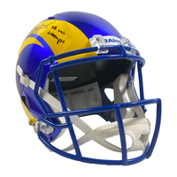 MATTHEW STAFFORD Autographed "SB LVI Champs" Rams Full Size Helmet FANATICS