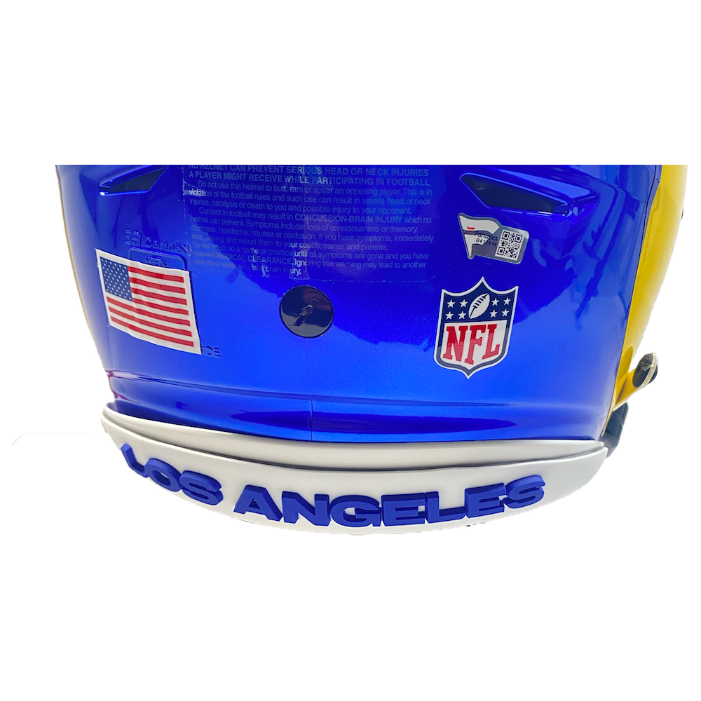 MATTHEW STAFFORD Autographed "SB LVI Champs" Authentic Rams Helmet FANATICS