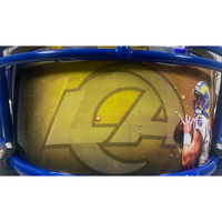 MATTHEW STAFFORD Autographed "SB LVI Champs" Authentic Rams Helmet FANATICS