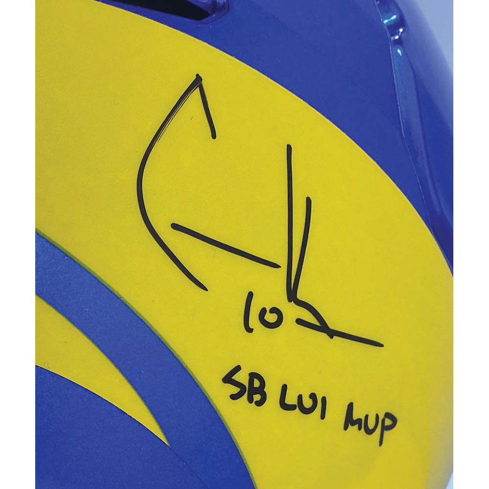 COOPER KUPP Autographed "SB LVI MVP" Rams Speed Flex Helmet FANATICS