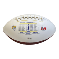 COOPER KUPP Autographed "SB LVI MVP" Rams White Panel Football FANATICS