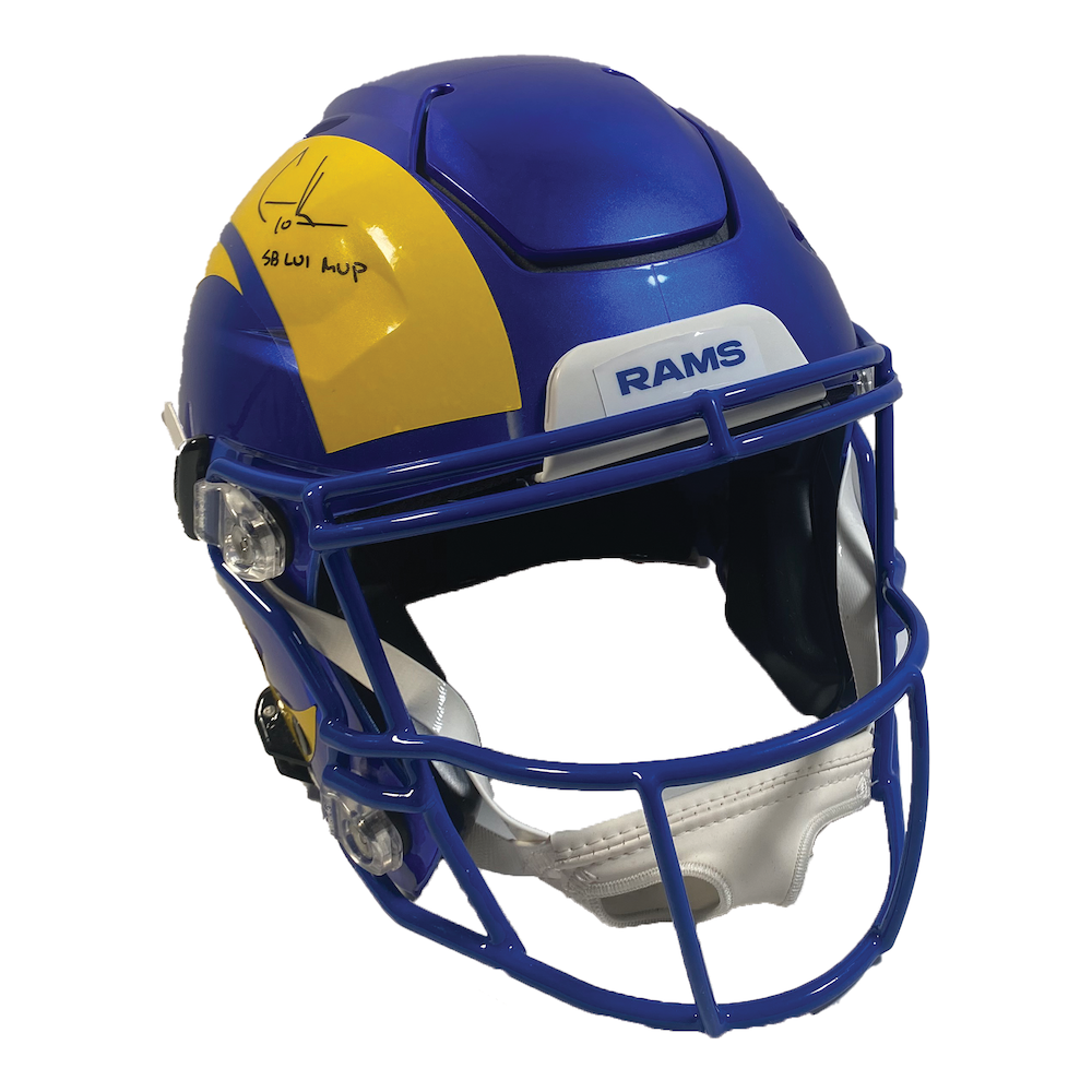COOPER KUPP Autographed "SB LVI MVP" Rams Speed Flex Helmet FANATICS
