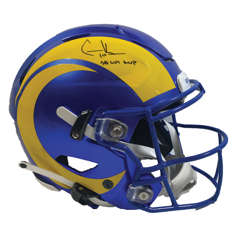 COOPER KUPP Autographed "SB LVI MVP" Rams Speed Flex Helmet FANATICS