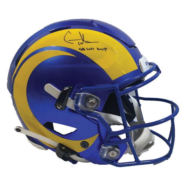 COOPER KUPP Autographed "SB LVI MVP" Rams Speed Flex Helmet FANATICS