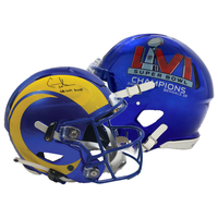 COOPER KUPP Autographed "SB LVI MVP" Rams Speed Flex Helmet FANATICS
